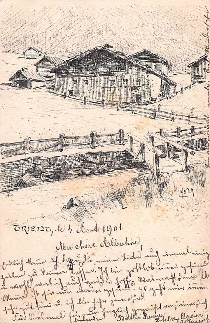 Cartoline postali: SOUVENIR de TRIENT 1901 – Usato da Winterthur venduto da SchatzchischtliWinti