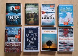 8x Krimi Bücherpaket Romane