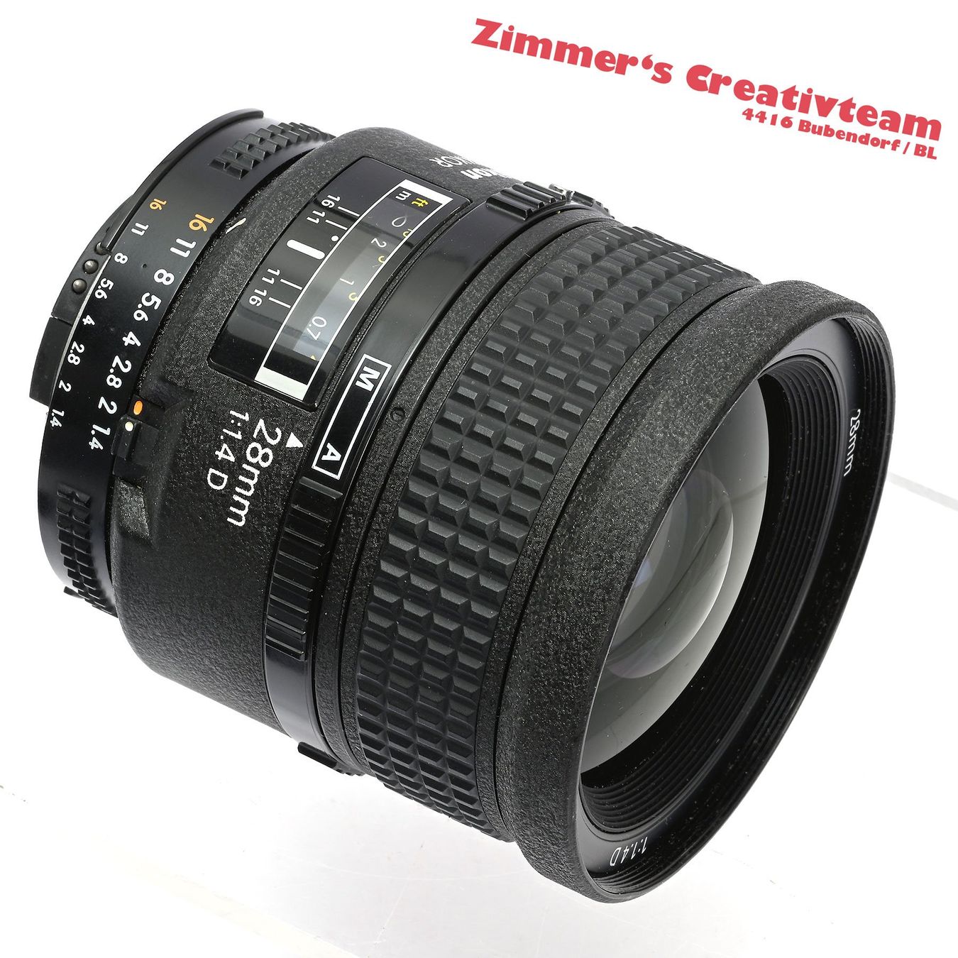Nikon Obiettivi: NIKON AF Nikkor 28mm 1.4 D – Usato da Bubendorf venduto da zimmers_creativteam