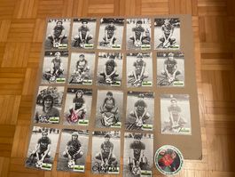 Fussball Autogramm 19 Karten alt FCB Basel ⚽️ Sticker selten