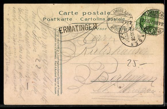 Cartoline postali: AK Ermatingen, Ansicht mit Seebrücke – Usato da Berlin venduto da bartko-reher 1