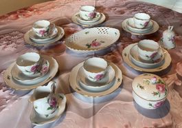 Meissen Porzellan, Kaffee-/Dessertservice, Motiv „Rose“