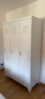 Schrank mit 3 Türen Metall weiss Metallschrank