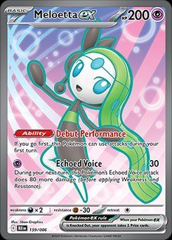 Pokémon Sammelbilder & Trading cards: Meloetta ex - Pokémon TCG - BLK 159/086 | EN – Neu (gemäss Beschreibung) aus Thalwil von ramsey92