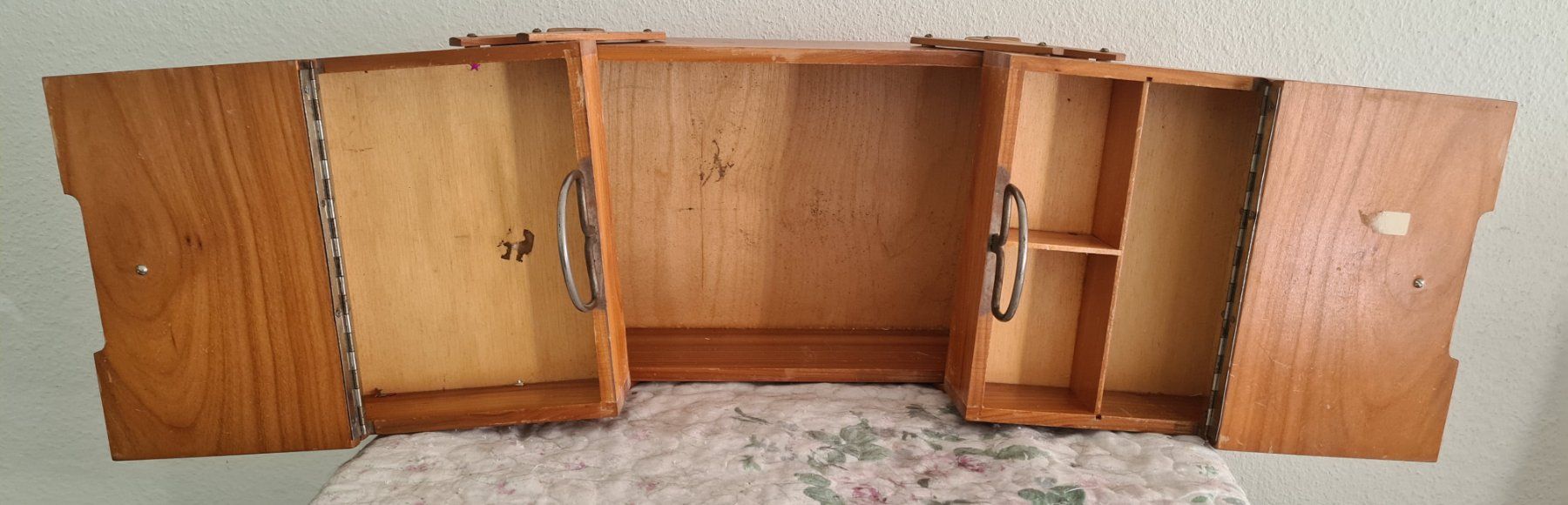 Sonstiges zum Basteln & Handarbeiten: Antikes Nähkästchen Holz 1950 – Gebraucht aus Winterthur von bibummi 5