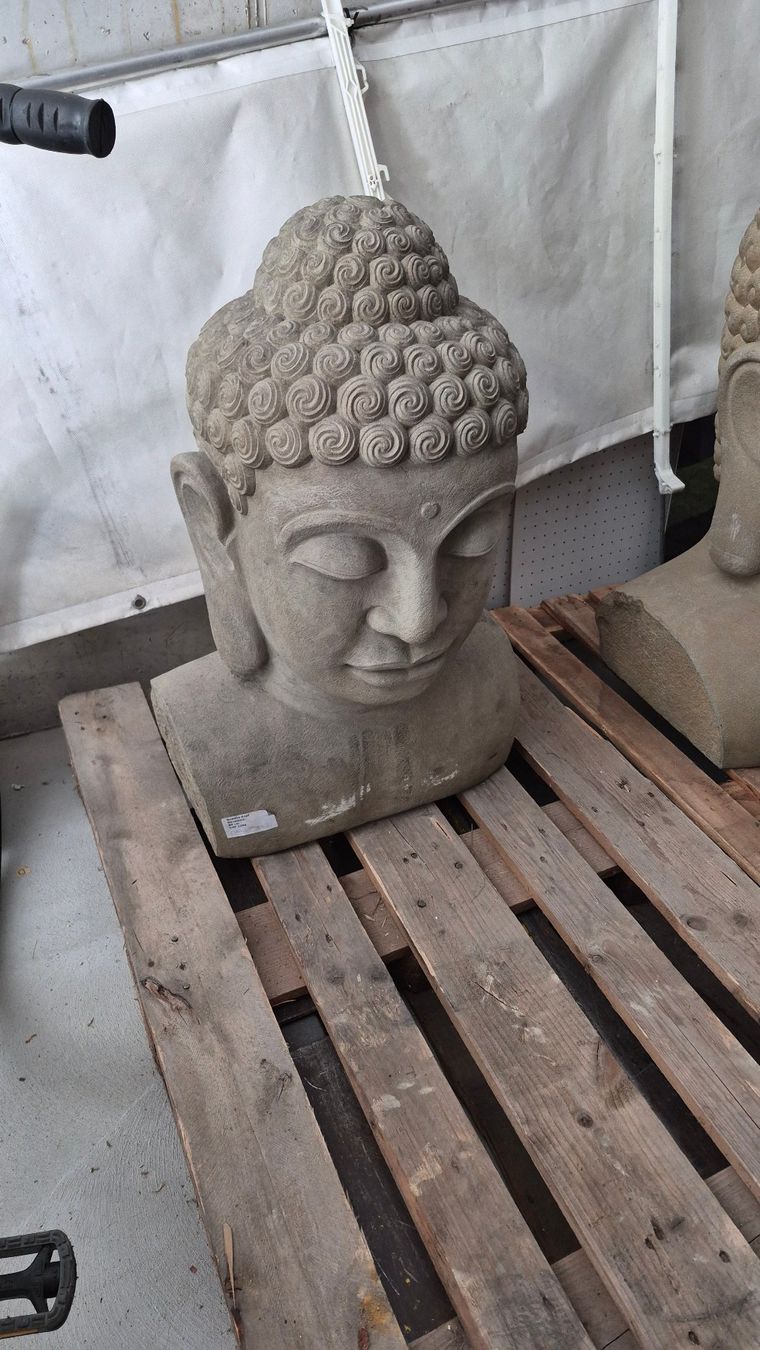 Sculture & Statue: Buddha Kopf Sandstein 60cm Höhe – Nuovo e nell'imballaggio originale da Fehraltorf venduto da gartenlounge_ch