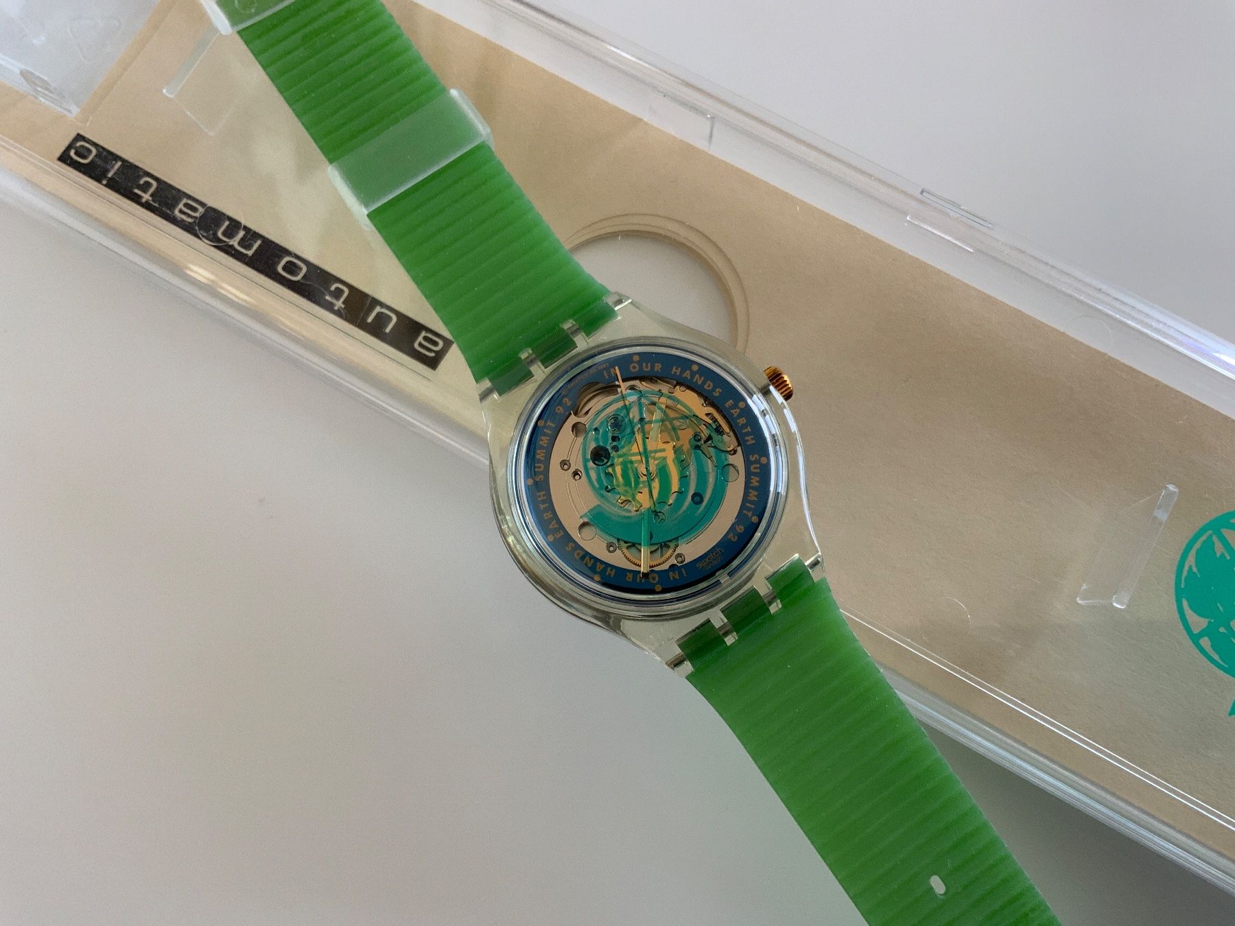 Swatch Orologi: TIME TO MOVE Swatch AUTOMATIC ungetragen - VINTAGE – Nuovo e nell'imballaggio originale da Wettswil venduto da rotonda 3