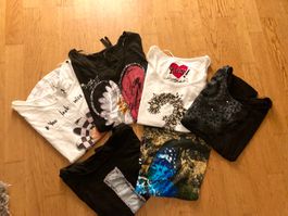 7 Teilig- Desigual Kleiderpaket, Gr.S/M, 6 Shirts& 1Pullover