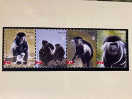 Angola 2004 Satz WWF Angola-Guereza Affen postfrisch