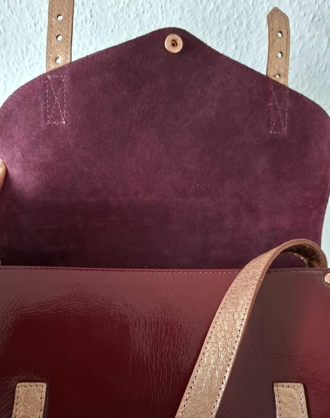 Taschen für Damen: Sac Paul Marius bordeaux, motif python – Gebraucht aus Neuchâtel von FloKo88 2