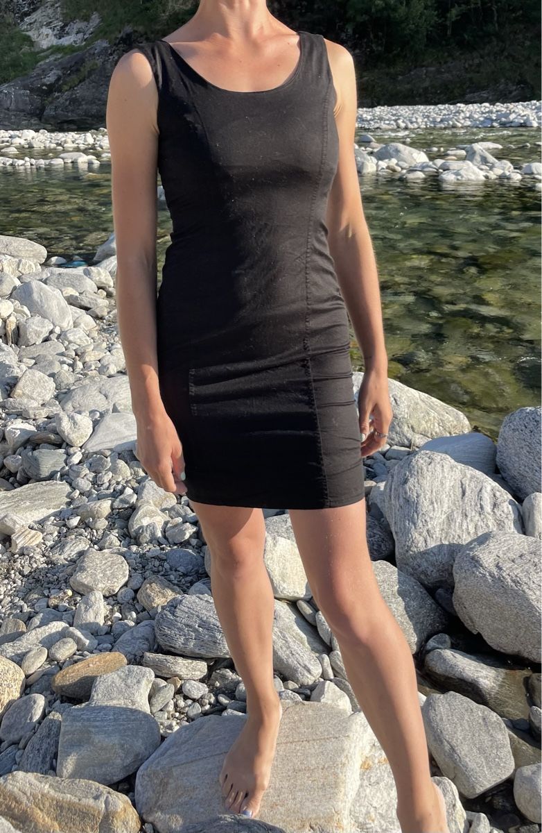 Vestiti: Cocktail mini abito di cotone-S/M-chic e elegante – Nuovo (secondo la descrizione) da Gordevio venduto da LanaZimm 3