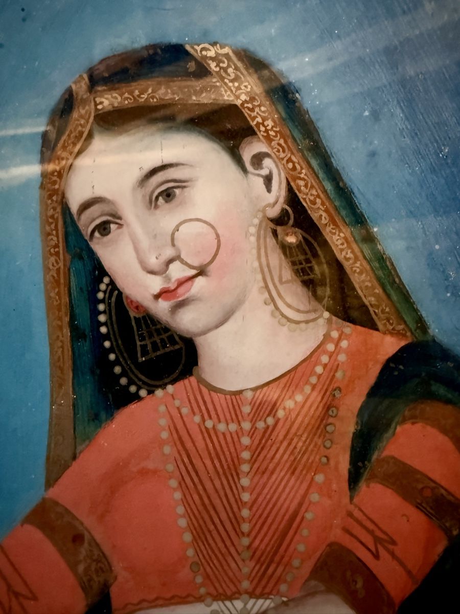 Gemälde: Indische Hinterglasmalerei mit mytholog. Szene – Gebraucht aus Frauenfeld von Altunoi 1