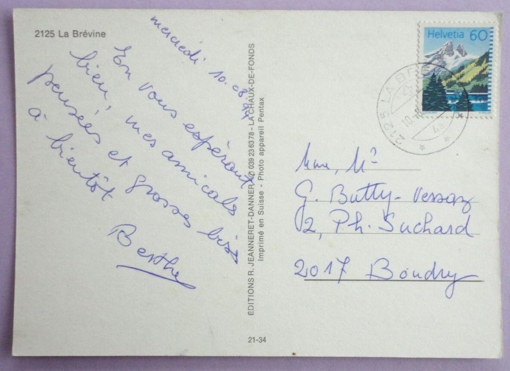 La Brévine Kaufen auf Ricardo