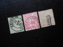 D  Mi 14/16/18  1869   Mi 22 € - Lot 365