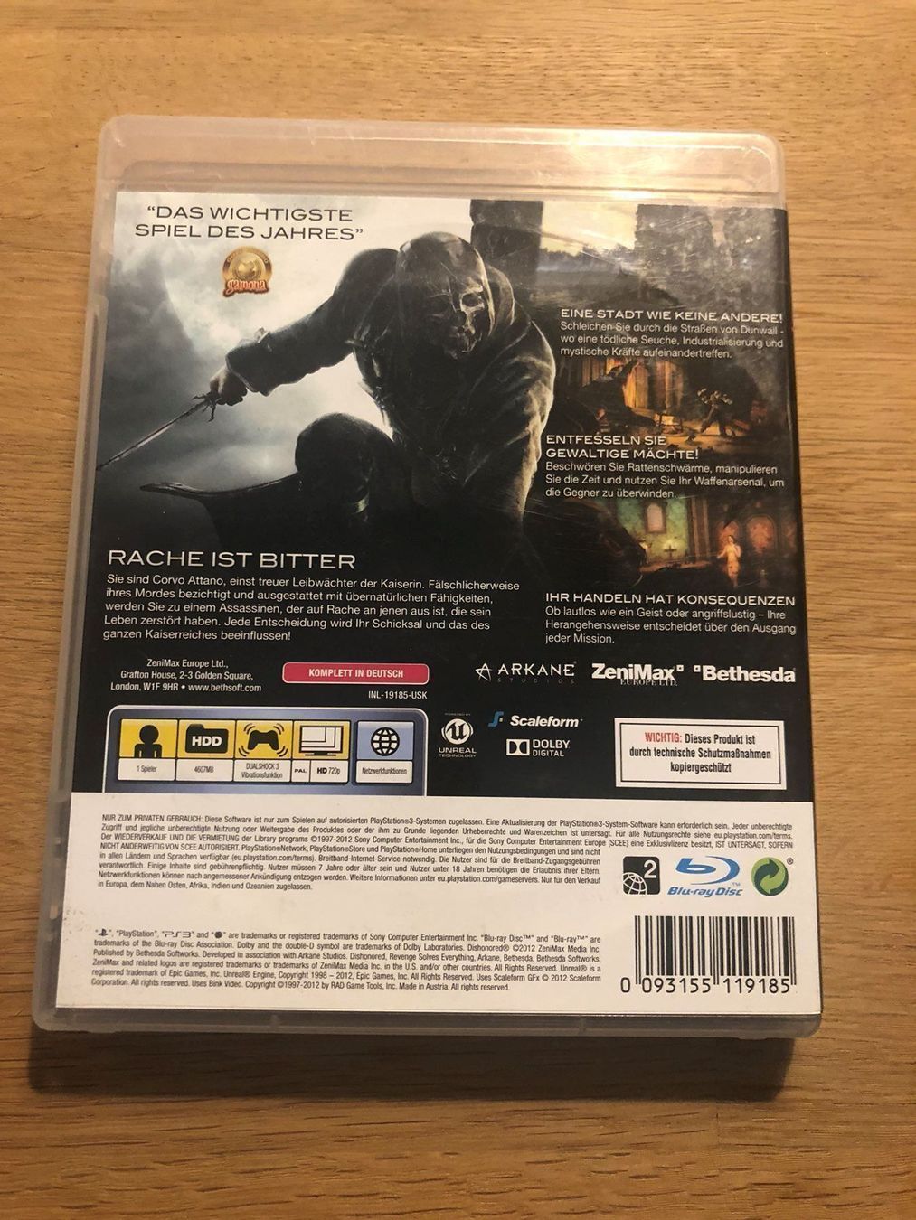 Sony Giochi: Dishonored für Ps3 – Usato da Kestenholz venduto da Inna09 1