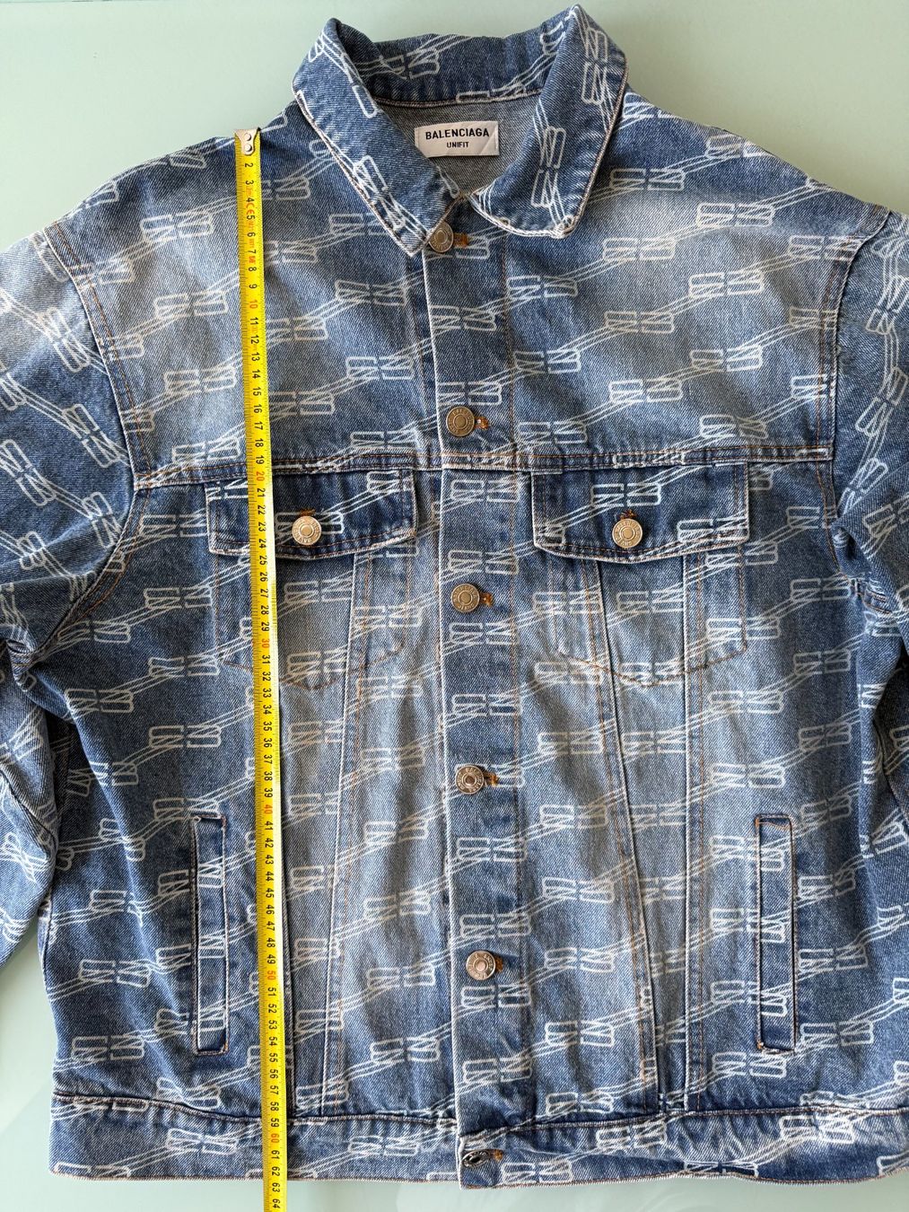 Balenciaga Giacche: BALENCIAGA Monogram Denim Hemd Jacket GR. M 100% ORIGINAL – Usato da Kreuzlingen venduto da Selliton 7