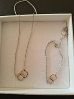 XENOX Schmuckset: Halskette & Armband, Silber rhodiniert