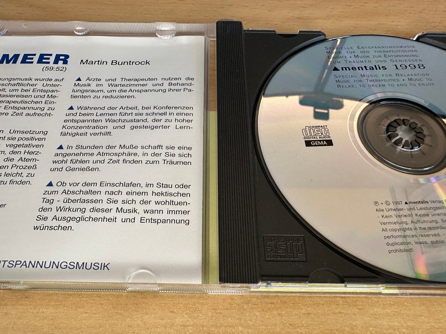 CD: Martin Buntrock – Meer – Usato da Rikon im Tösstal venduto da Alpenmutz 2