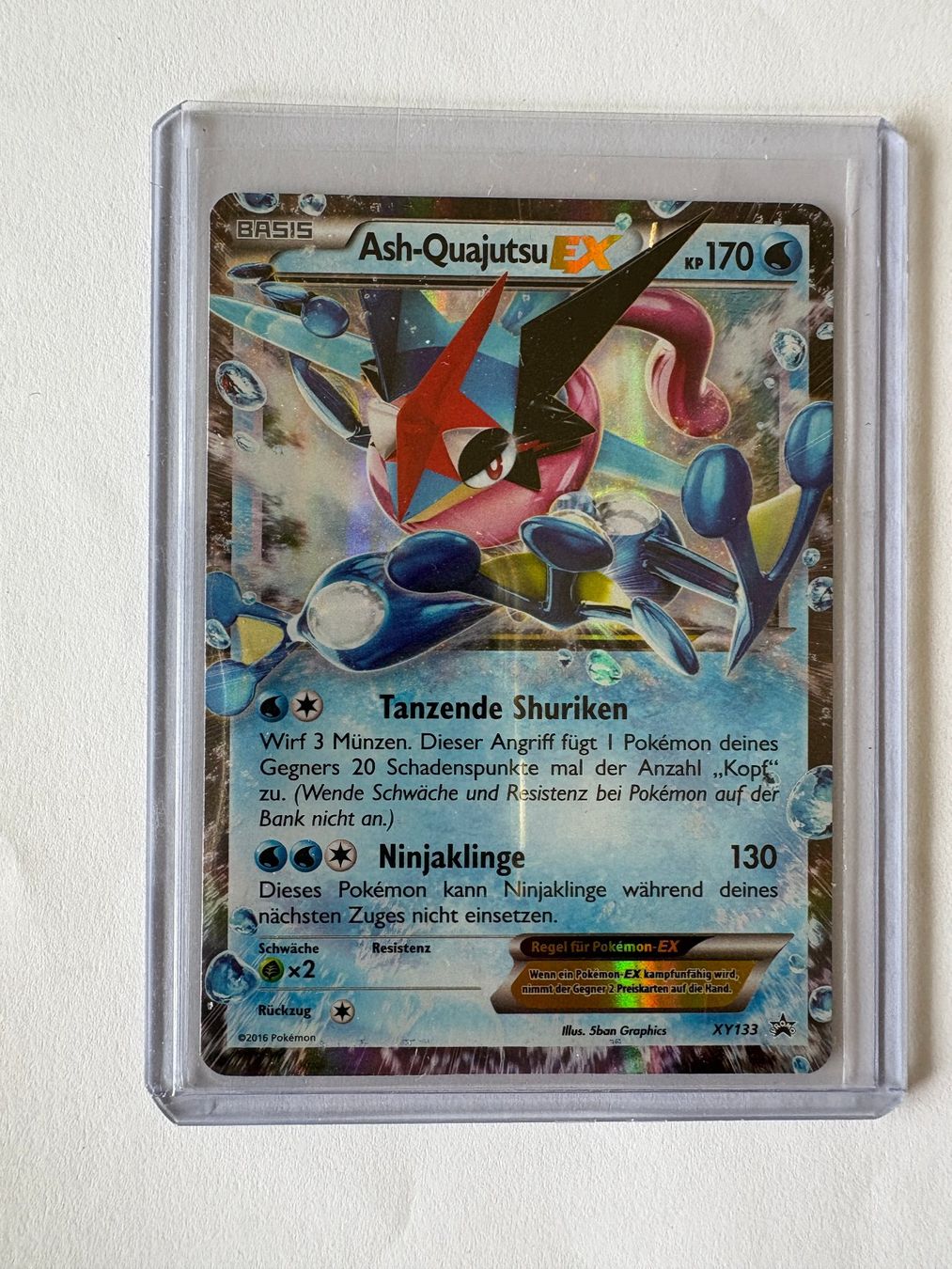 Ash-Quajutsu / Greninja EX Promo XY133 / DE (Neu (gemäss Beschreibung ...