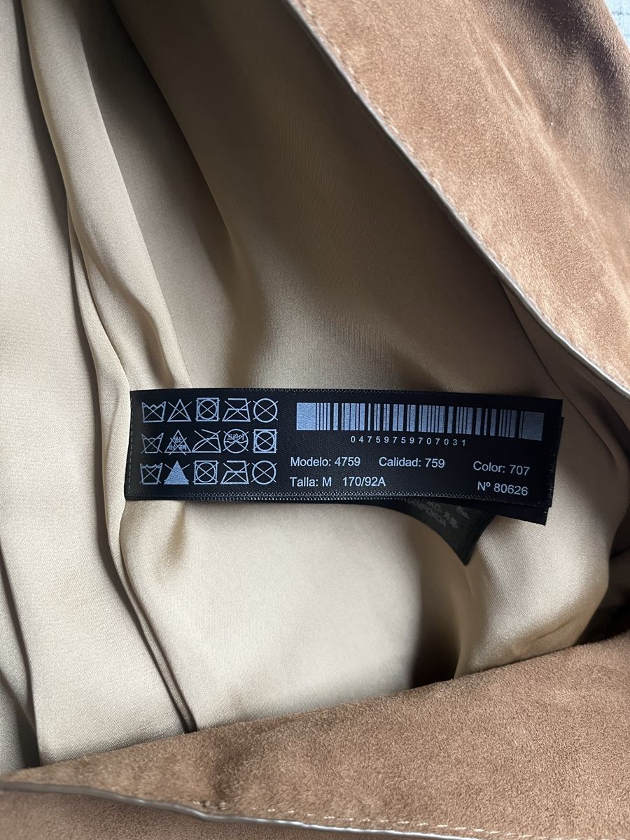 Massimo Dutti Cappotti: Massimo Dutti Wildleder Trenchcoat, Gr. S – Usato da Biel/Bienne venduto da nurrund 8