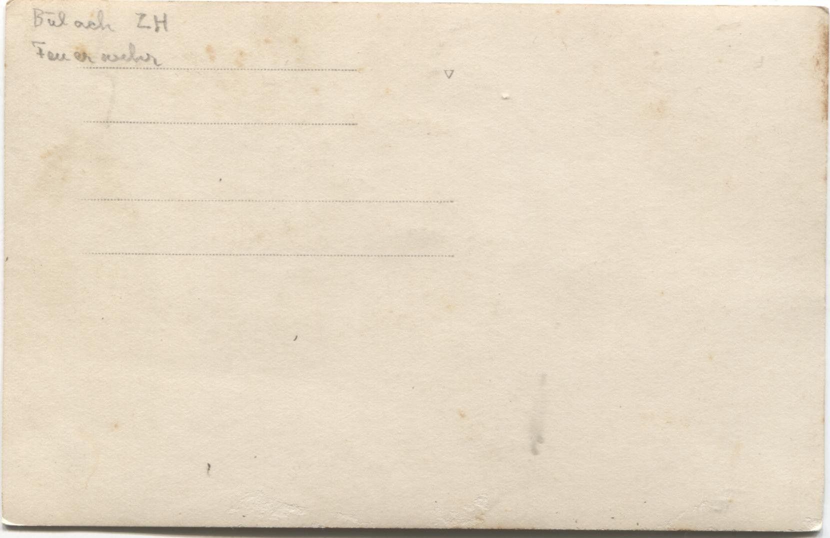 Cartoline postali: BUELACH ZH 1920 Feuerwehr – Usato da Rothrist venduto da Clanx 1