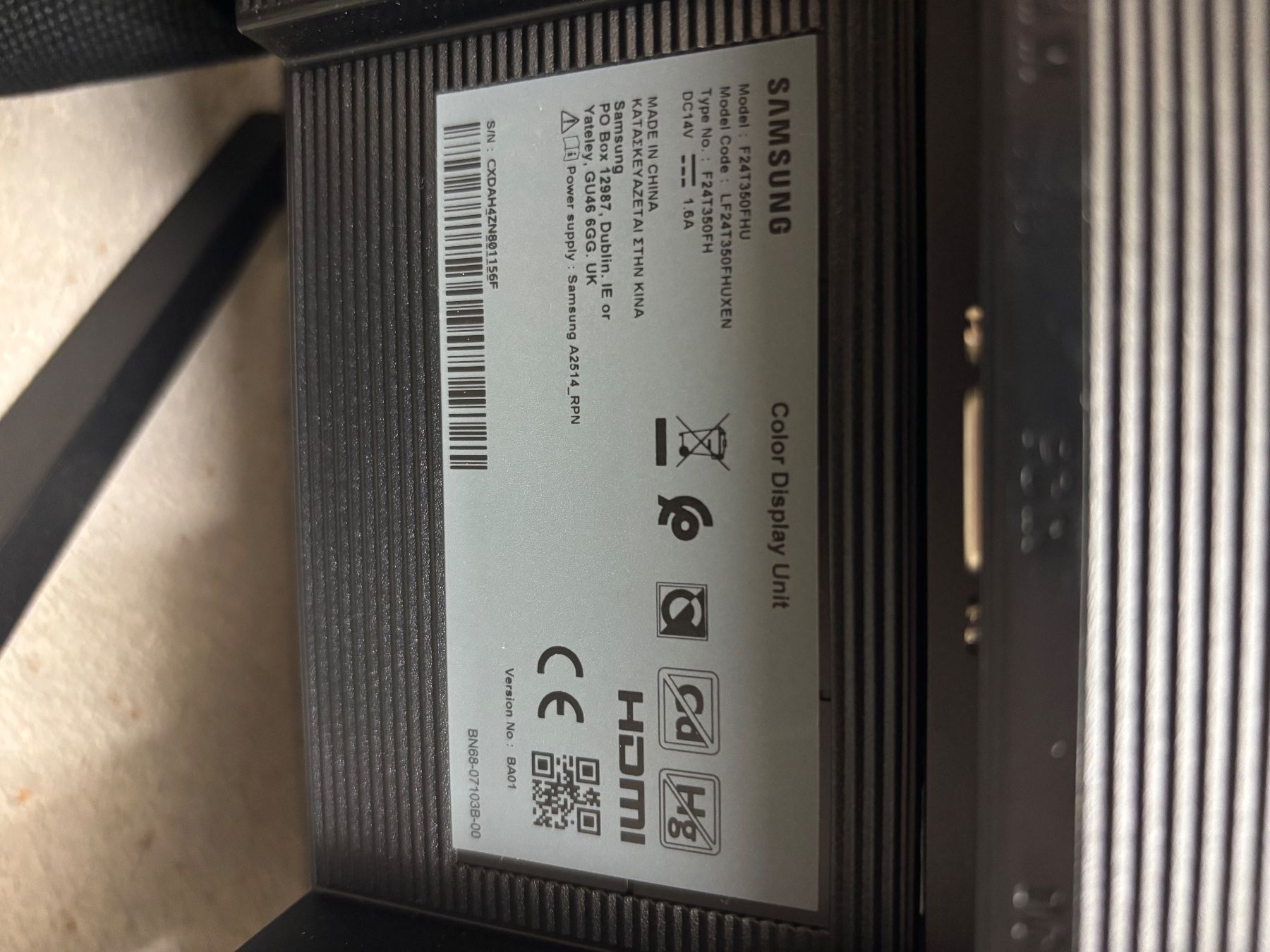 Samsung Ecrans: Samsung Bildschirm 24“ – D'occasion à Zürich par njo_59sm 1
