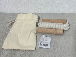 Springseil mit Holzgriffen und Baumwollseil