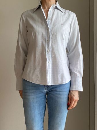 GANT Hemd, hellblau/weiss kariert
