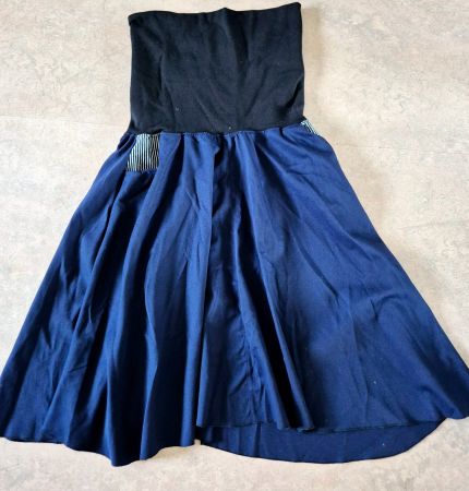 KLEID DRESS S 36 38 UNIKAT ATELIER EINZELSTÜCK TOP ZU JACKE