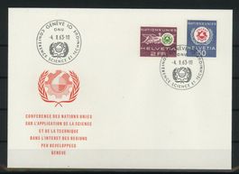 1963, FDC, ONU (D VII) UNCSAT (Wissenscahft und Technik)