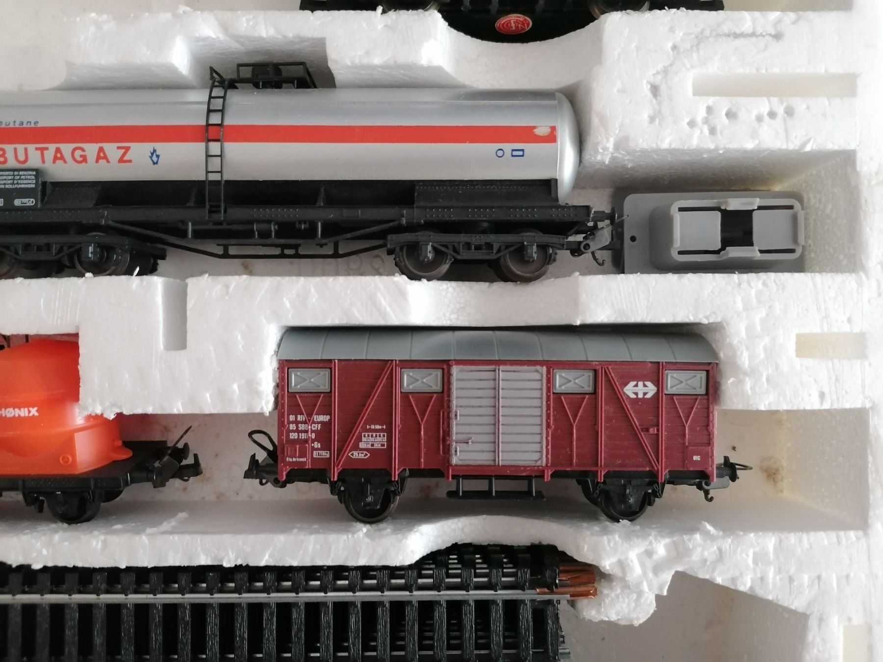Lima Modellini di ferrovie: Lima Eisenbahn Starter Set mit SBB Güterwagen – Usato da Basel venduto da vintagecollector 4