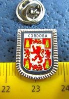 CORDOBA SPANIEN STADTWAPPEN PIN SILBRIG KLEI-FEIN