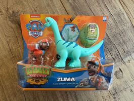 Paw Patrol Dino Rescue Zuma mit Brontosaurus, NEU!