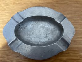 Antiker Aschenbecher, Zinn 97%, Vintage, Deko