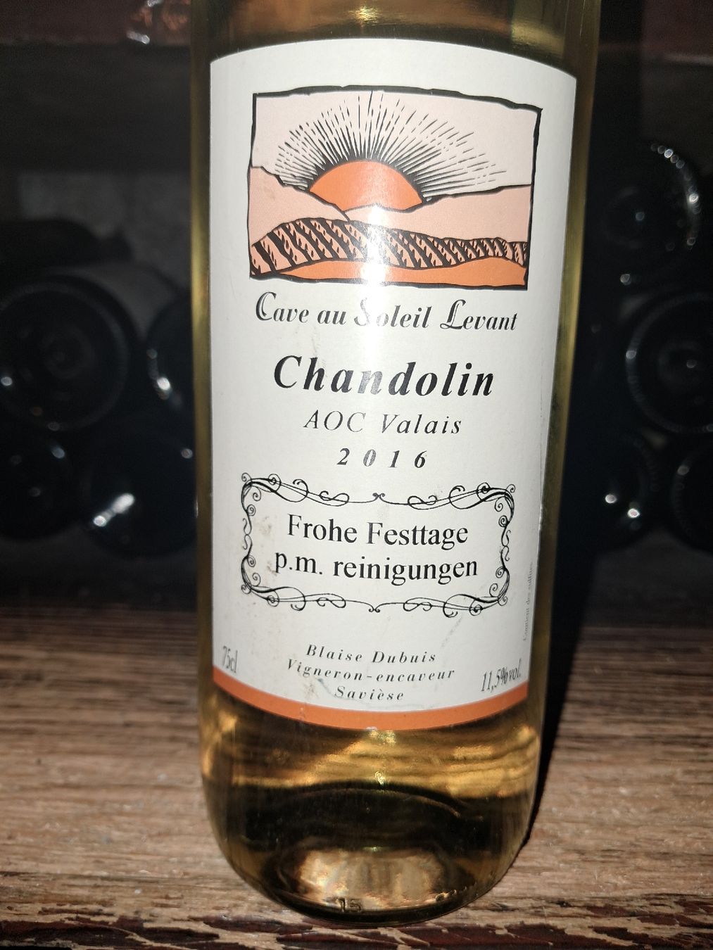 Vino: Fendant de Chandolin Cave au Soleil Levant 2016 – Nuovo e nell'imballaggio originale da Le locle venduto da juliensaran 1