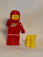 LEGO Figur Weltraum Space rot mit Sauerstofftanks