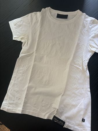 T-Shirt Philipp Plein weiss Grösse S mit Prägung