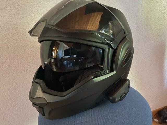 Caschi & visiere: Motorradklapphelm SCORPION Exo-Tech EVO mit Cargo Freecom – Usato da Hitzkirch venduto da garnetti64 1