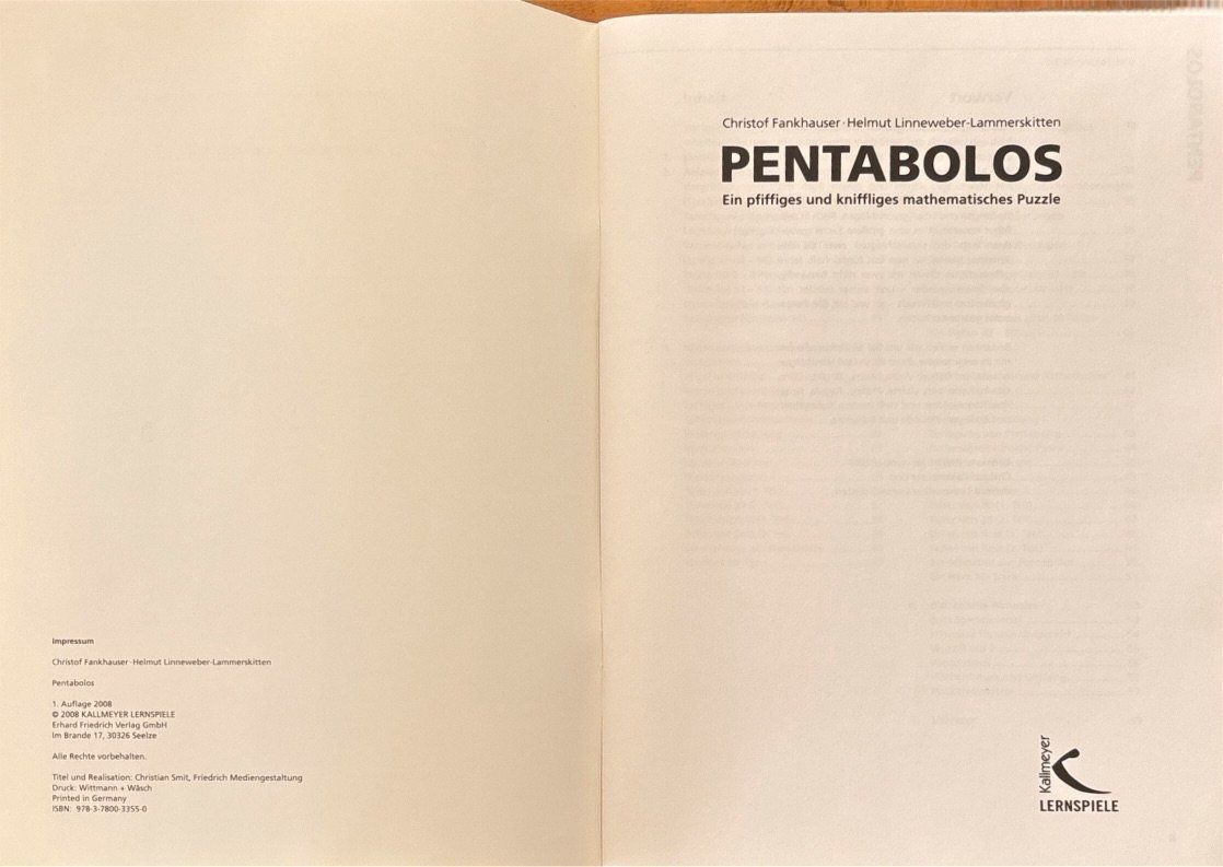 Libri: Fankhauser Christof, Pentabolos – Nuovo (secondo la descrizione) da Sarnen venduto da Livres 3