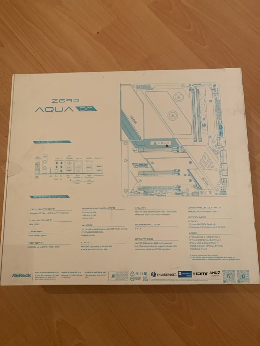 Asrock Schede madri: Asrock Z690 Aqua OC – Difettoso da Hochfelden venduto da Kinga69 4