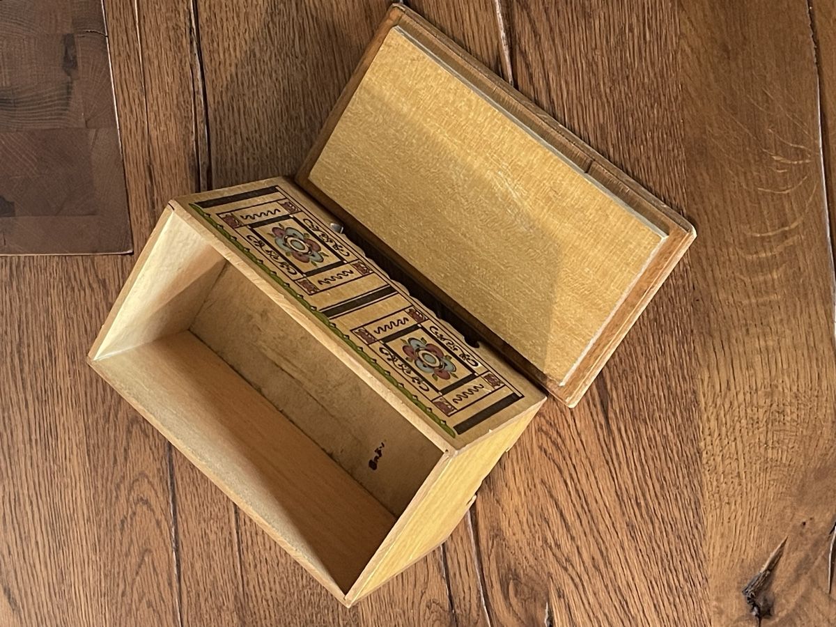 Barattoli: Antike Schatulle aus Holz - Kambly Emmental – Usato da Zuerich venduto da Dorsi 5