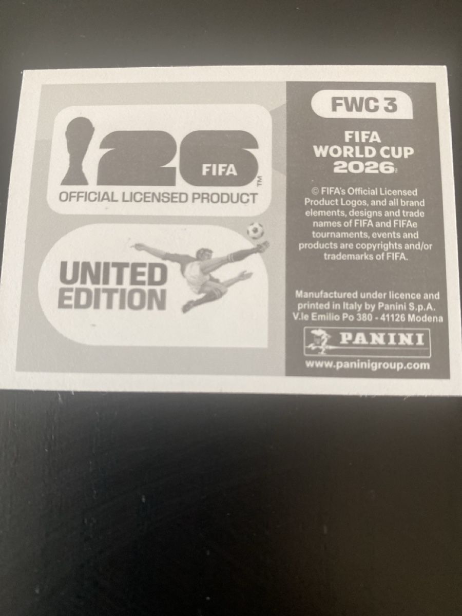 Panini Carte collezionabili: PANINI FWC 3 FIFA World Cup 2026 – Nuovo (secondo la descrizione) da Baden venduto da Dunkelheit 1