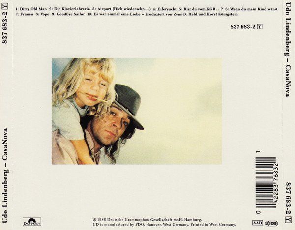 CD: CD Udo Lindenberg - CasaNova (1988) – Usato da Möriken AG venduto da mineralia 1