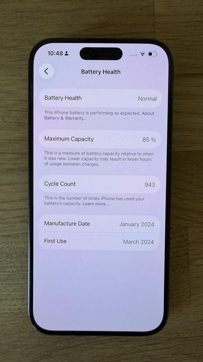 Apple Handys / Smartphones: Apple iPhone 15 Pro 256GB Black Titanium | Box, Cable & Case – Gebraucht aus Adliswil von micheleb 9