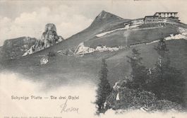 Schynige Platte-Die drei Gipfel-Karte gelaufen 1903