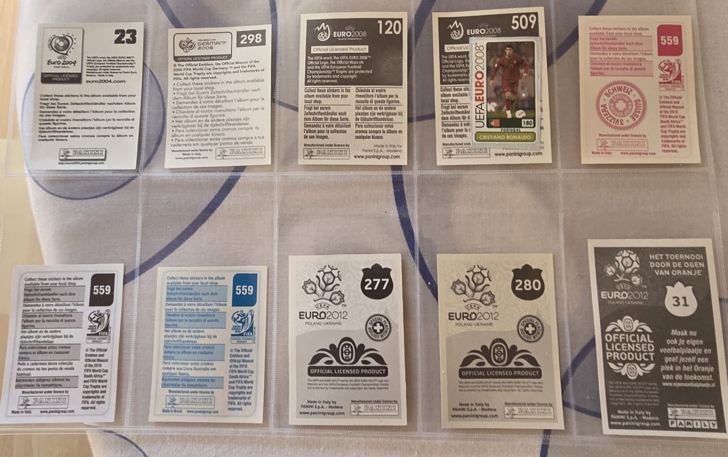 Panini Cartes à collectionner: Panini Lot Cristiano Ronaldo – Neuf (Voir description) à Aefligen par SSHRef 1
