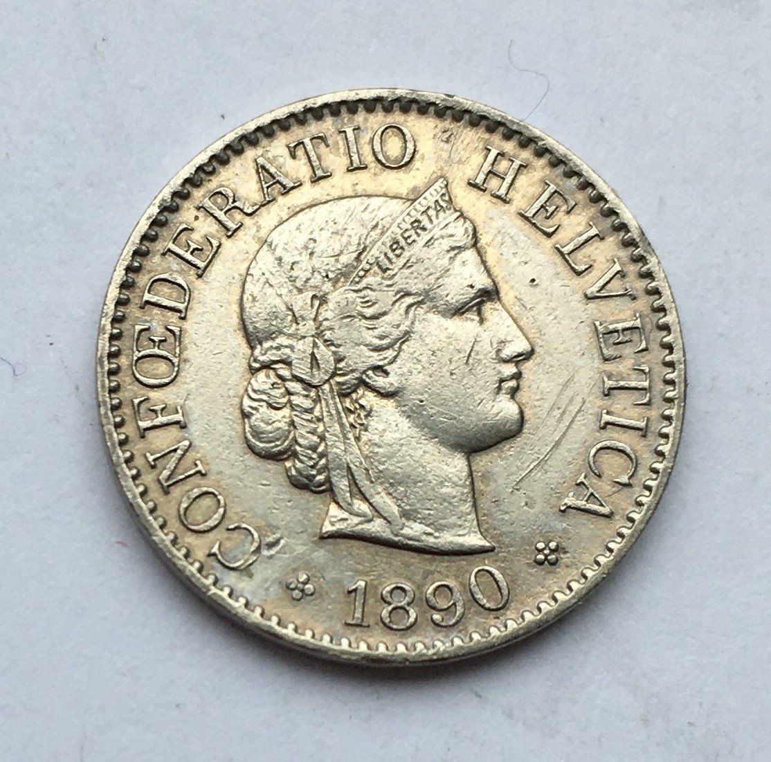 Tutti le monete: 1890 5 Rappen -vz – Usato da Kirchberg SG venduto da Zenhad69