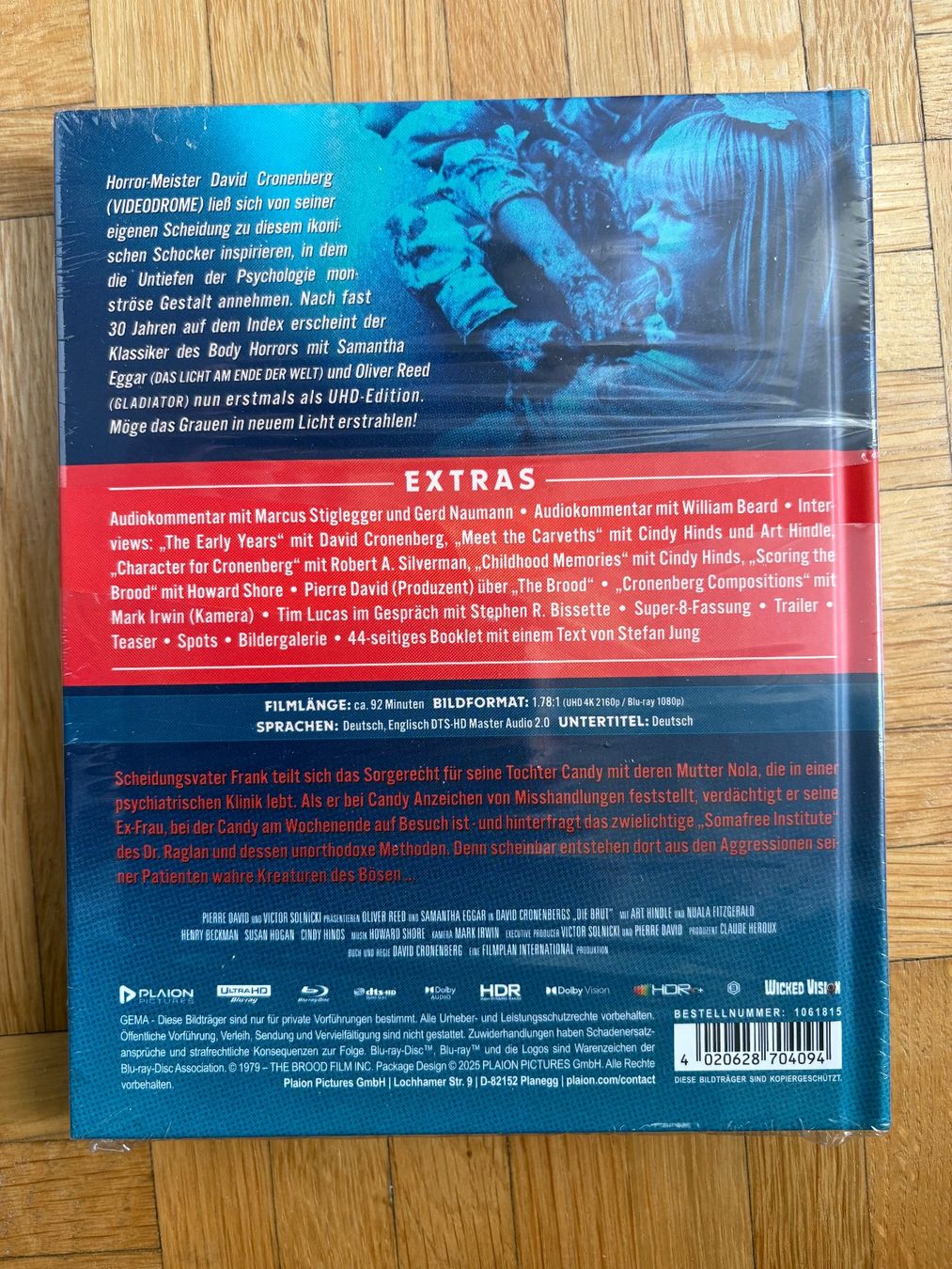 Die Brut The Brood Mediabook 4K UHD + Bluray (Gebraucht)