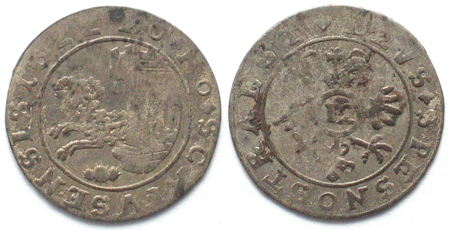 Tutti le monete: SCHAFFHAUSEN Halbdicken 1622 Silber vz – Usato da Riehen venduto da sesambestcoins2004
