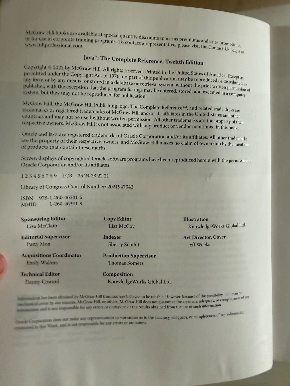 Livres: Java - The Complete Reference Twelfth Edition – D'occasion à Zürich par leti_ 2